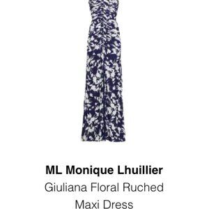 ML Monique Lhuillier, dress.  Size 6.    Blue & White